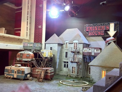The is the 1/24th scale Eminem's house miniature we created for the Eminem Brisk stop motion Superbowl commercial. https://youtu.be/CCBnUx5uMqE 	