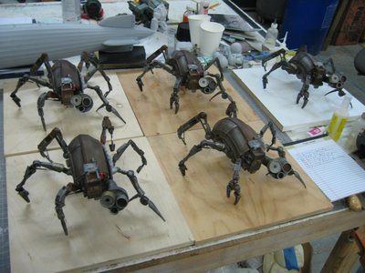 These are Twocat robot maquettes created as executive crew gifts from Mars Needs Mars.	