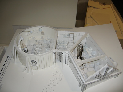 This is the Disney's Christmas Carol card model set design mock up for the film.
