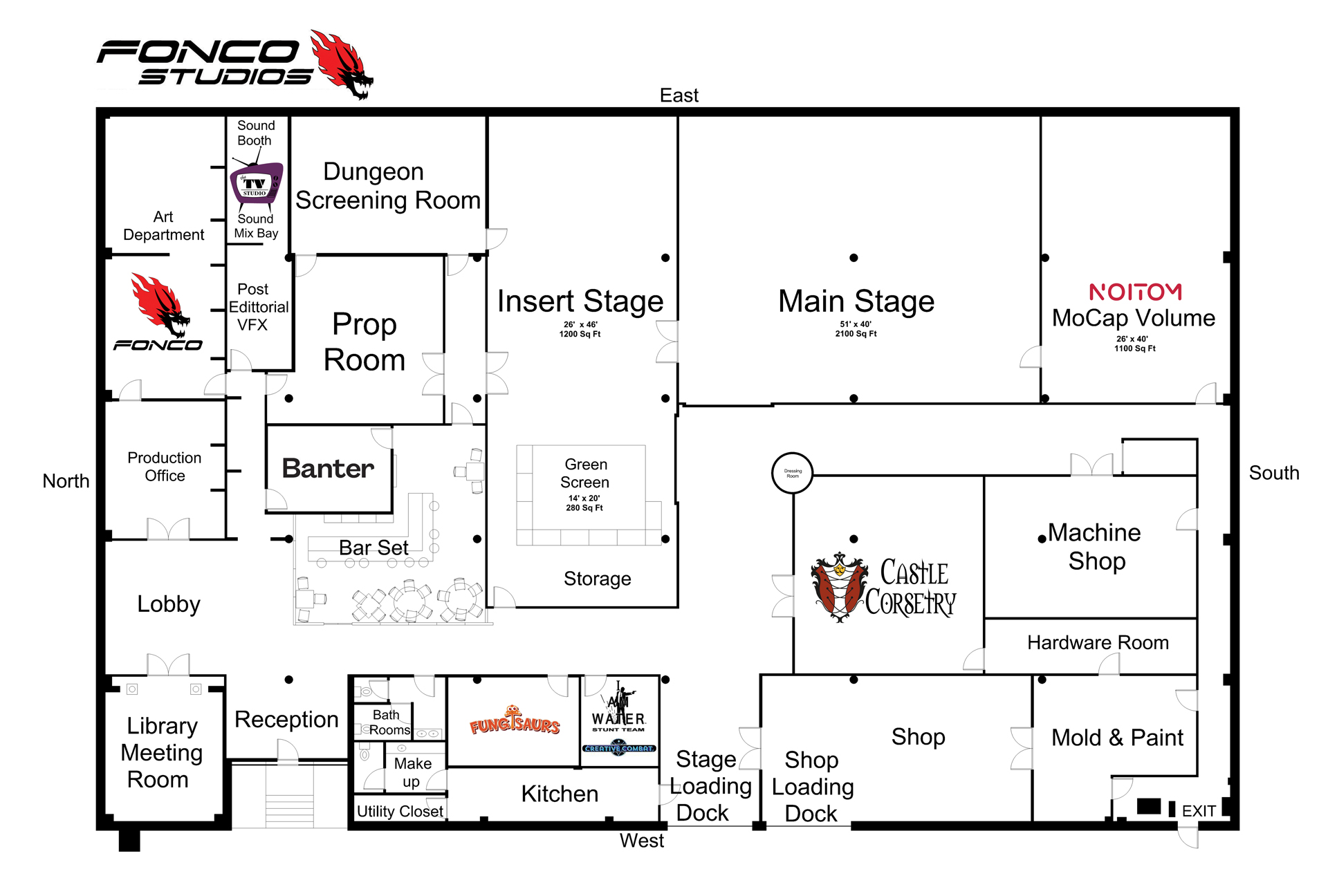 Fonco Studios Map