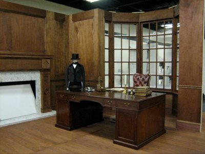 This is Scrooge's office set we fabricated for ImageMover's Digitalis studio for Disney's A Christmas Carol.	